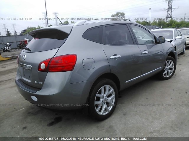 JN8AS5MV7BW311267 - 2011 NISSAN ROGUE S/SV/KROM GRAY photo 4