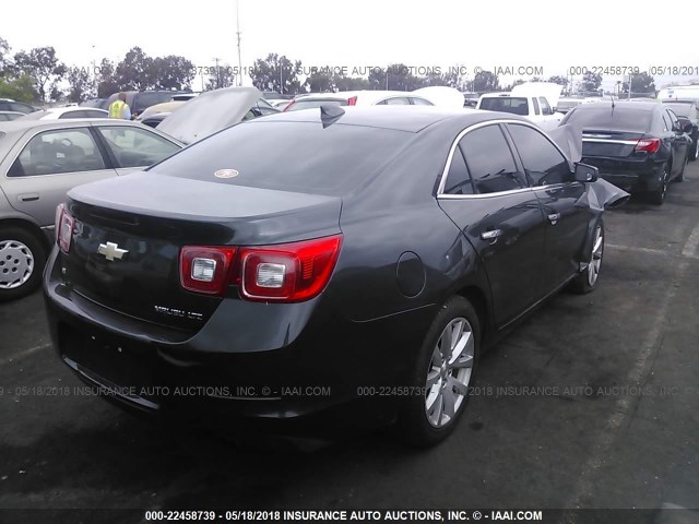 1G11F5SL9FF247412 - 2015 CHEVROLET MALIBU LTZ 灰色 照片 4