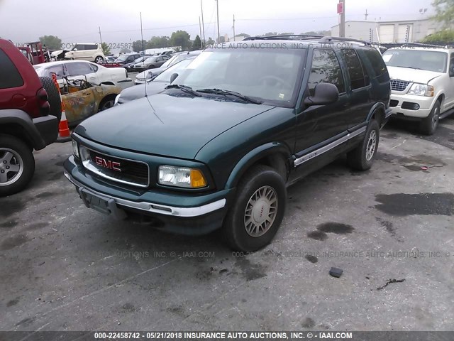 1GKDT13W5T2550368 - 1996 GMC JIMMY GREEN photo 2