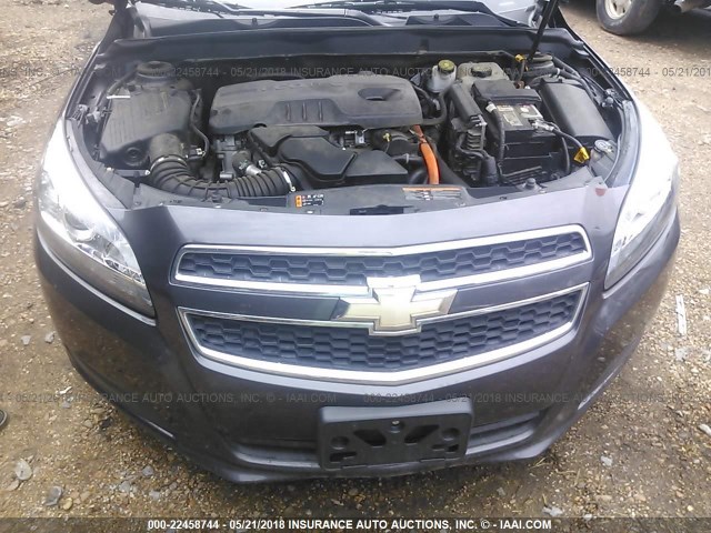 1G11D5RR3DF108860 - 2013 CHEVROLET MALIBU 1LT ნაცრისფერი ფოტო 10