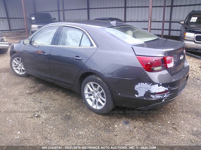 1G11D5RR3DF108860 - 2013 CHEVROLET MALIBU 1LT ნაცრისფერი ფოტო 3