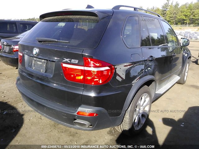 5UXFE83549L171314 - 2009 BMW X5 XDRIVE48I BLACK photo 4