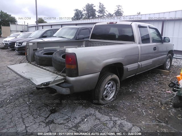 1GCEK19TXXE247669 - 1999 CHEVROLET SILVERADO K1500 Champagne photo 4