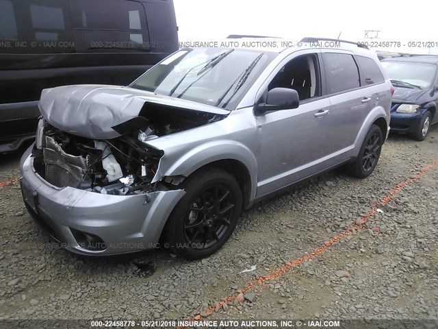 3C4PDCBG9FT658748 - 2015 DODGE JOURNEY SXT TEAL photo 2