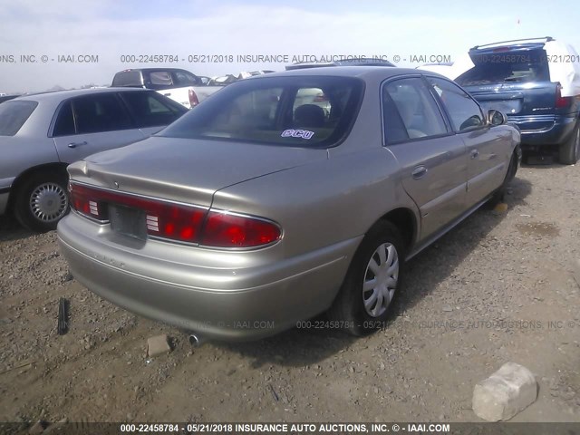 2G4WS52J221194377 - 2002 BUICK CENTURY CUSTOM GOLD photo 4