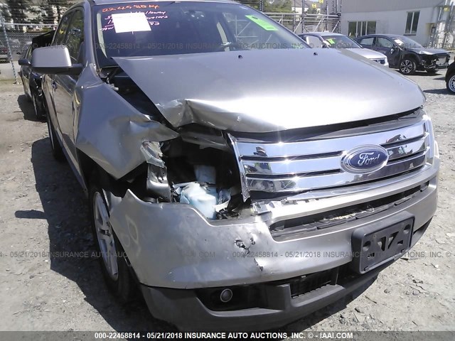 2FMDK38C18BA34157 - 2008 FORD EDGE SEL GRAY photo 6