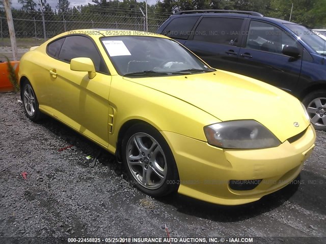 KMHHM65D96U189251 - 2006 HYUNDAI TIBURON GS YELLOW photo 1