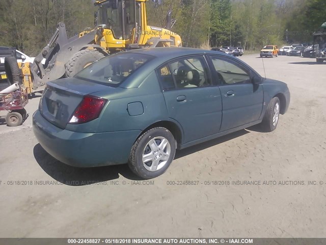 1G8AZ55F16Z137631 - 2006 SATURN ION LEVEL 2 GREEN photo 4