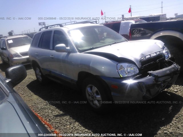 KM8SC13E65U962327 - 2005 HYUNDAI SANTA FE GLS/LX SILVER photo 1