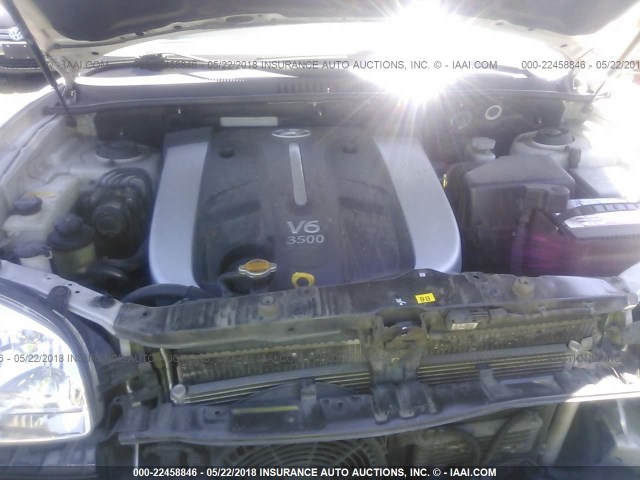 KM8SC13E65U962327 - 2005 HYUNDAI SANTA FE GLS/LX SILVER photo 10