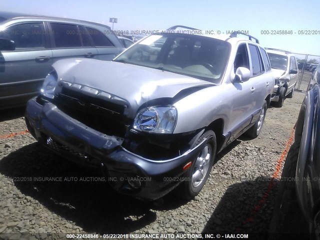 KM8SC13E65U962327 - 2005 HYUNDAI SANTA FE GLS/LX SILVER photo 2