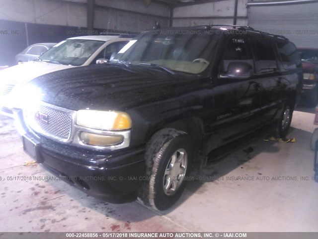 1GKFK66U63J107588 - 2003 GMC YUKON XL DENALI BLACK photo 2