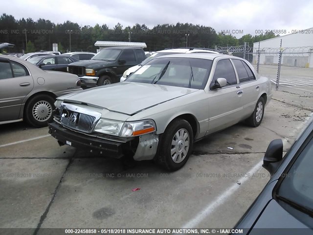 2MEFM75W45X615131 - 2005 MERCURY GRAND MARQUIS LS GRAY photo 2