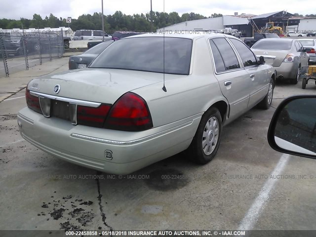 2MEFM75W45X615131 - 2005 MERCURY GRAND MARQUIS LS GRAY photo 4