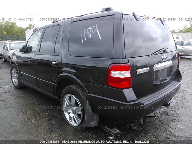 1FMJU2A57AEA64244 - 2010 FORD EXPEDITION LIMITED BLACK photo 3