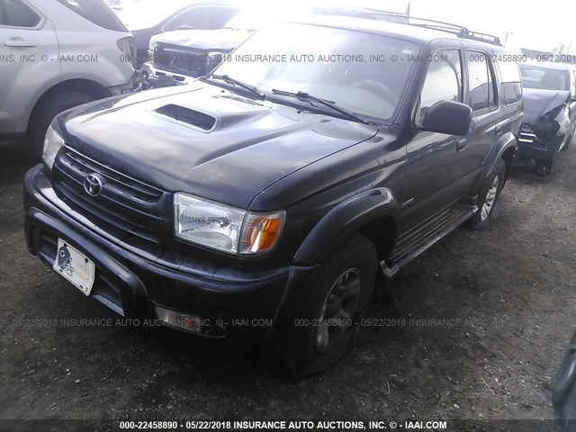 JT3HN86R820361086 - 2002 TOYOTA 4RUNNER SR5 BLACK photo 2