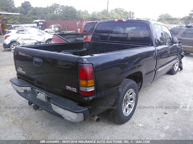 1GTEC19Z77Z147880 - 2007 GMC NEW SIERRA C1500 BLACK photo 4