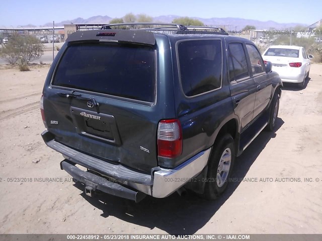 JT3GN86R9W0083493 - 1998 TOYOTA 4RUNNER SR5 GREEN photo 4