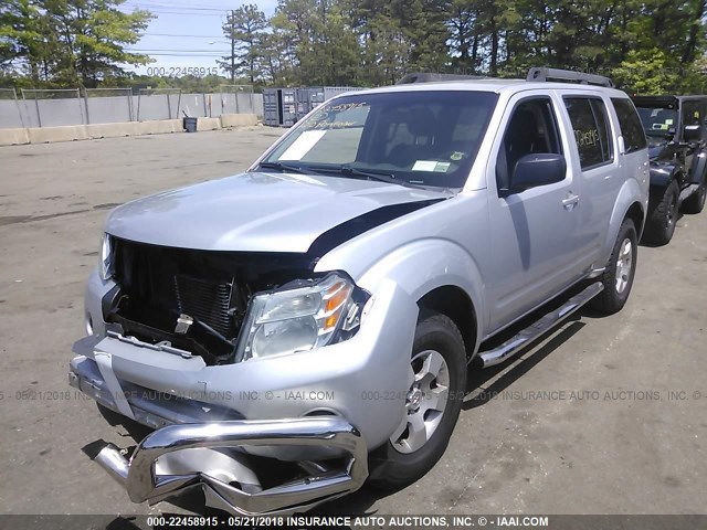 5N1AR1NB7AC629034 - 2010 NISSAN PATHFINDER S/LE/SE SILVER photo 2