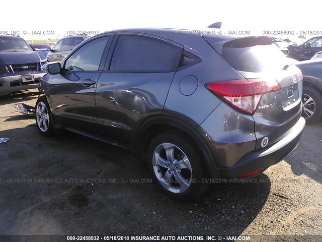 3CZRU5H51GM729442 - 2016 HONDA HR-V EX GRAY photo 3