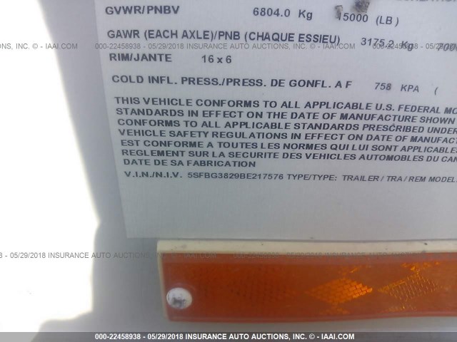 5SFBG3829BE217576 - 2011 HEARTLAND OTHER  灰色 照片 9