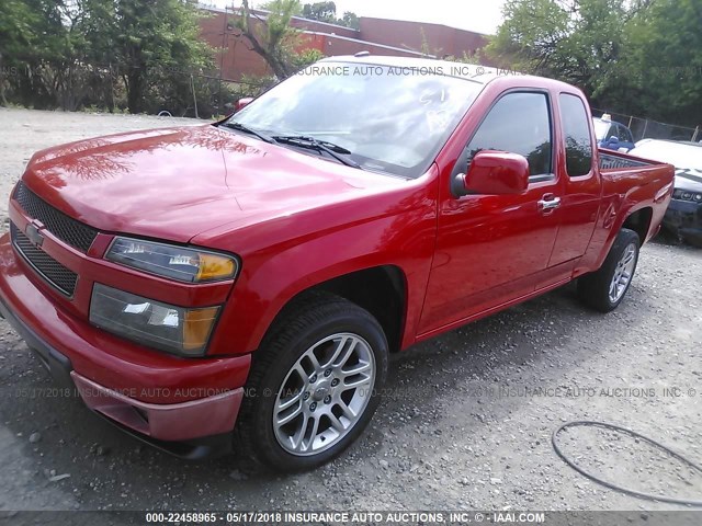 1GCESCF91C8132794 - 2012 CHEVROLET COLORADO LT RED photo 2