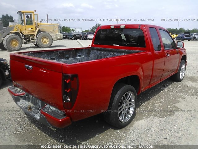 1GCESCF91C8132794 - 2012 CHEVROLET COLORADO LT RED photo 4