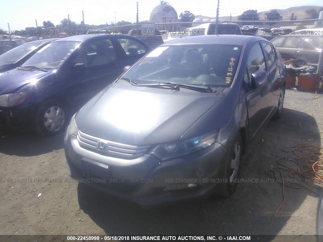 JHMZE2H39BS003200 - 2011 HONDA INSIGHT GRAY photo 2