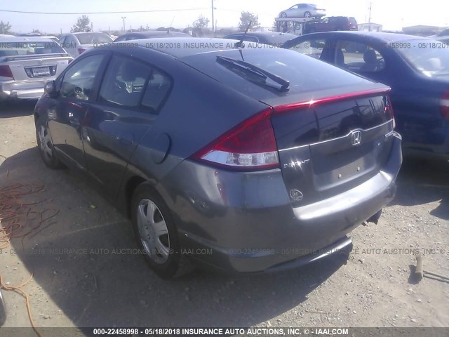 JHMZE2H39BS003200 - 2011 HONDA INSIGHT GRAY photo 3