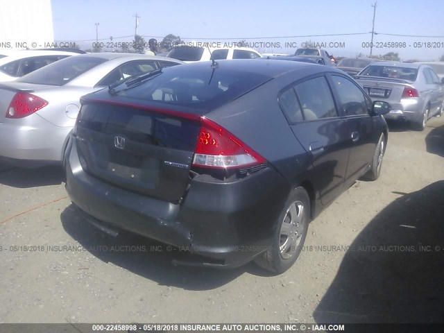 JHMZE2H39BS003200 - 2011 HONDA INSIGHT GRAY photo 4