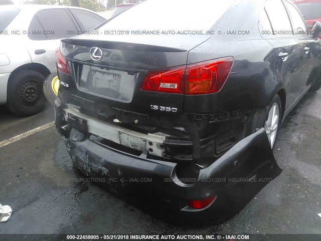 JTHBE262365010966 - 2006 LEXUS IS 350 GRAY photo 6