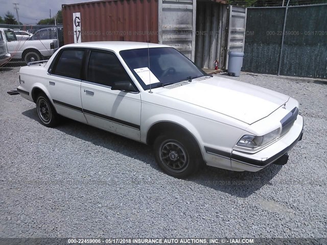 1G4AH54N0N6494103 - 1992 BUICK CENTURY CUSTOM WHITE photo 1