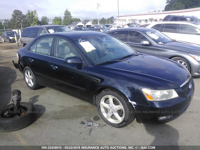 5NPEU46F96H005819 - 2006 HYUNDAI SONATA GLS/LX BLUE photo 1