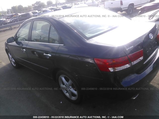 5NPEU46F96H005819 - 2006 HYUNDAI SONATA GLS/LX BLUE photo 3