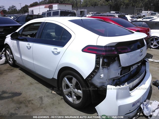 1G1RF6E45DU109128 - 2013 CHEVROLET VOLT WHITE photo 3