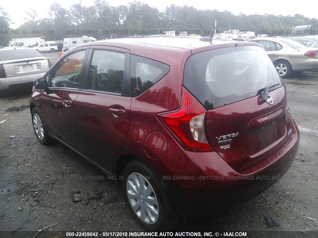 3N1CE2CP7GL375693 - 2016 NISSAN VERSA NOTE S/S PLUS/SV/SL/SR RED photo 3