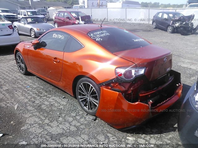 JF1ZNAA13D2705557 - 2013 TOYOTA SCION FR-S ORANGE photo 3