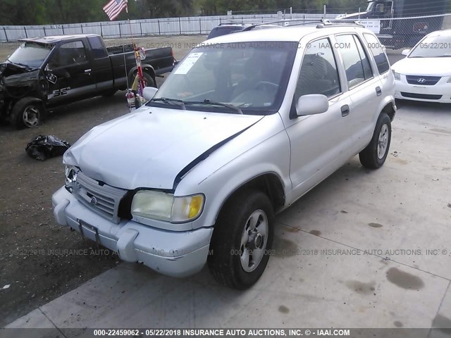 KNDJA7237V5534088 - 1997 KIA SPORTAGE SILVER photo 2