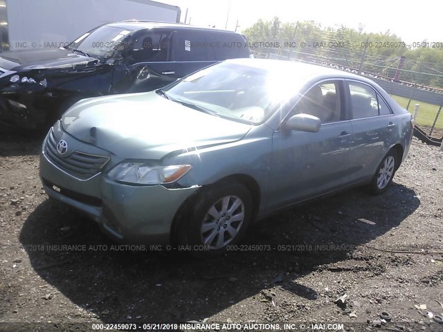 4T1BE46K69U797818 - 2009 TOYOTA CAMRY SE/LE/XLE GREEN photo 2