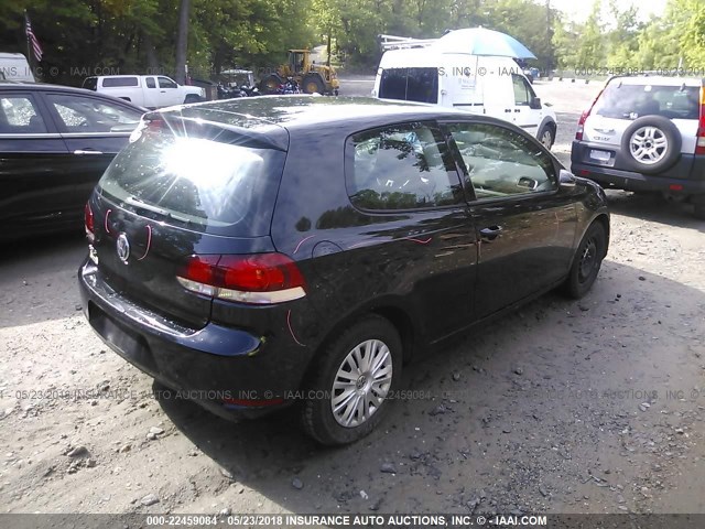 WVWAB7AJ5AW098083 - 2010 VOLKSWAGEN GOLF 黑色 照片 4