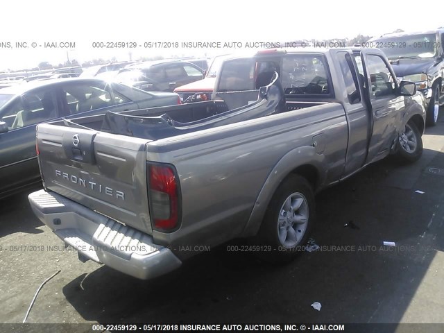 1N6DD26TX4C449657 - 2004 NISSAN FRONTIER KING CAB XE GRAY photo 4
