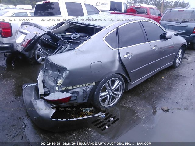 JNKAY01E68M603528 - 2008 INFINITI M35 SPORT GRAY photo 4