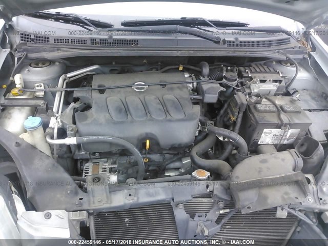 3N1AB61E08L646801 - 2008 NISSAN SENTRA 2.0/2.0S/2.0SL GRAY photo 10