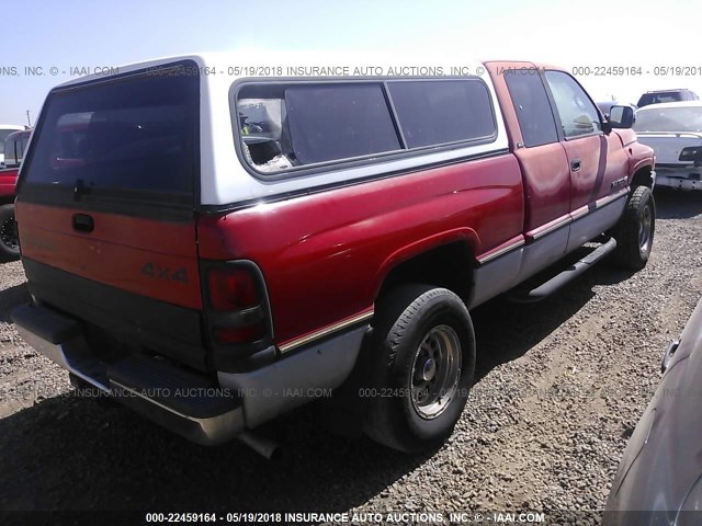 3B7HF13Z2VG720520 - 1997 DODGE RAM 1500 RED photo 4