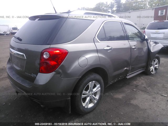 2GNFLGE53C6289280 - 2012 CHEVROLET EQUINOX LTZ BROWN photo 4