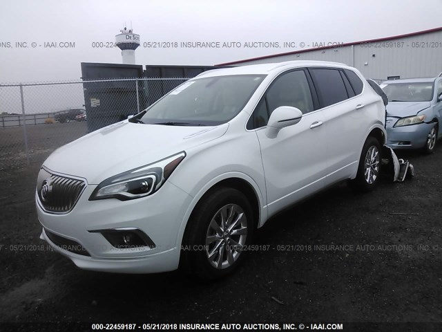 LRBFXDSA1HD148731 - 2017 BUICK ENVISION ESSENCE WHITE photo 2