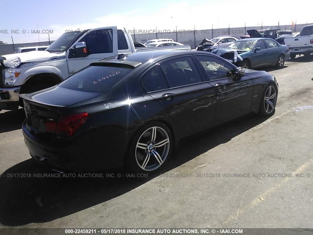 WBAKA8C53CCY37594 - 2012 BMW 750 I BLACK photo 4