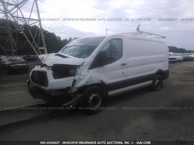 1FTYE1YM5GKB14561 - 2016 FORD TRANSIT T-150 WHITE photo 2