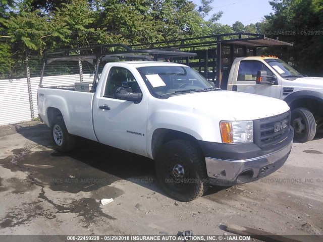 1GTEK14X09Z124369 - 2009 GMC SIERRA K1500 თეთრი ფოტო 1