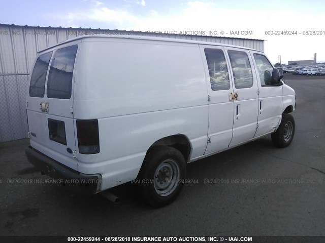 1FTNE14W08DA67942 - 2008 FORD ECONOLINE E150 VAN WHITE photo 4